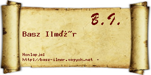Basz Ilmár névjegykártya